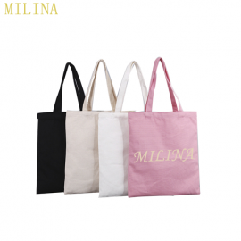 100%  natural customized canvas gift bags  