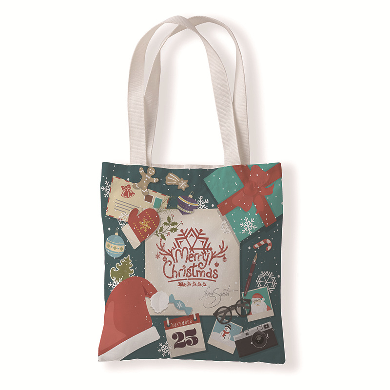 Gift for Christmas Digital Printed Shoulder Handbag